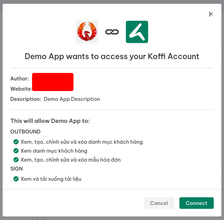 Application connect